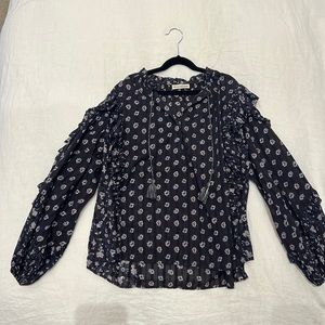 Ulla Johnson Floral Long Sleeve Blouse